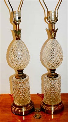 Lot 429 - Pair of Louis XVI Style Pressed Glass...
