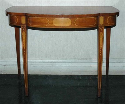 Lot 201 - Federal Style Inlaid Mahogany Console Height...