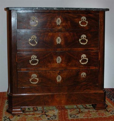 Lot 4486 - Empire Style Rosewood Commode The rectangular...