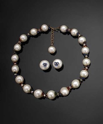 Lot 181 - Gripoix Faux Pearl Demi-Parure