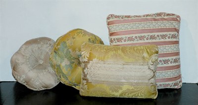 Lot 248 - Miscellaneous Group of Silk Throw Pillows...