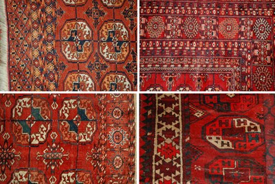 Lot 1561 - Group of Four Rugs Comprising an Ersari rug,...