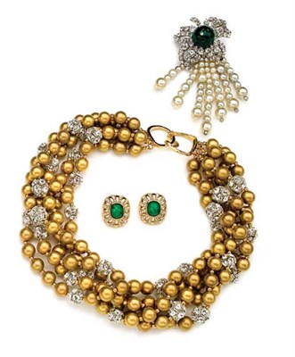 Lot 189 - Christian Dior Dangling Brooch