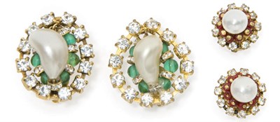 Lot 184 - Two Pairs of  Robert Goossens for Chanel Earrings