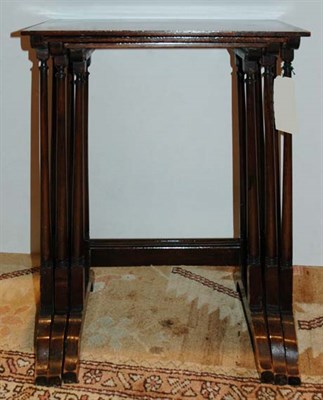 Lot 3441 - Nest of Three Regency Style Mahogany Tables...