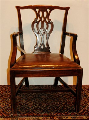 Lot 497 - George III Mahogany Armchair