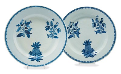 Lot 190 - Pair of Chinese Export Blue and White...