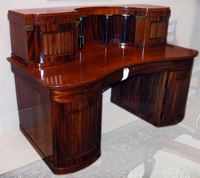 Lot 3345 - Mahogany Pedestal Desk Height 44 1/2 inches,...