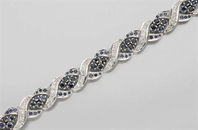 Lot 2364 - Sapphire and Diamond Bracelet