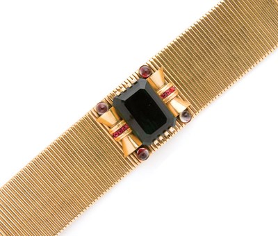 Lot 64 - Large Gem Set Retro Bracelet