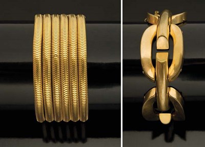 Lot 54 - Two Retro Bracelets