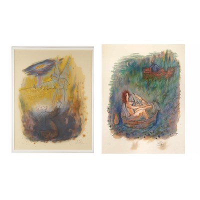 Lot 93 - Reuven Rubin [DAVID AND WOMAN BATHING]; [KING...