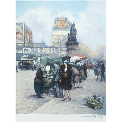 Lot 110 - Manuael Robbe [PARISIAN STREET SCENES] Two...