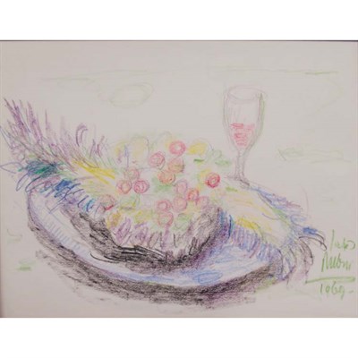 Lot 51 - Reuven Rubin Israeli, 1893-1974 Still Life...