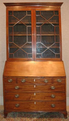 Lot 538 - George III Style Mahogany Secretary Height 7...