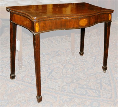 Lot 2211 - George III Inlaid Mahogany Fold-Over Games...