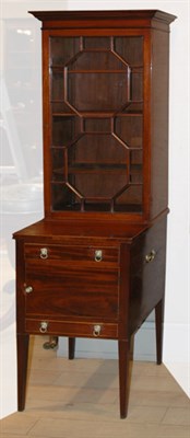Lot 2147 - George III Inlaid Mahogany Cabinet Late 18th...