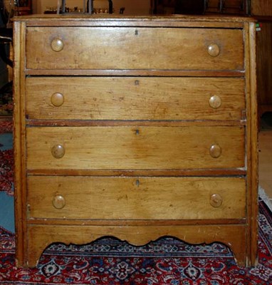 Lot 228 - Provincial Pine Chest of Drawers Height 37 1/4...