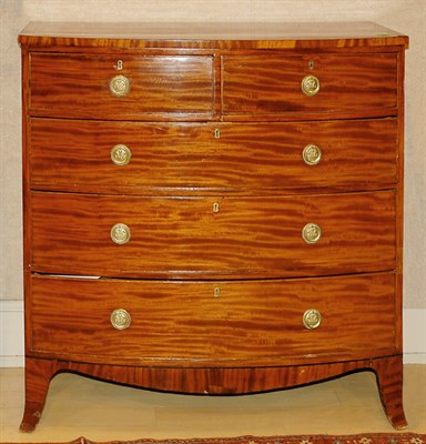 Lot 2203 - George III Mahogany Bow-Front Chest of Drawers...