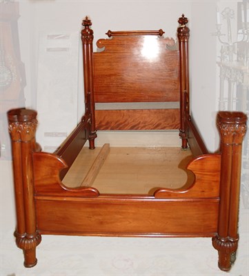 Lot 4187 - Victorian Mahogany Bedstead The solid...