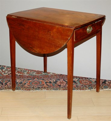 Lot 2336 - Federal Inlaid Walnut Drop-Leaf Table Height...