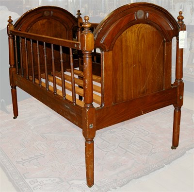 Lot 1360 - Fruitwood Crib Height 39 inches, width 49...