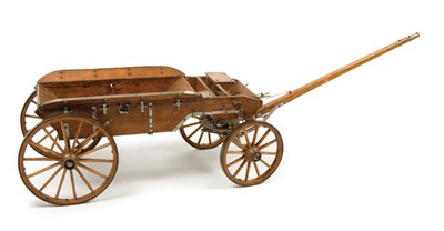 Lot 2233 - Oak and Metal Scale Model of a Wagon Late...