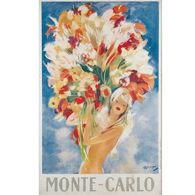 Lot 411 - Jean Domergue (1889-1962) MONTE-CARLO Color...