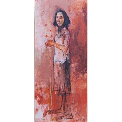 Lot 32 - Jean Jansem French, b. 1920 Standing Woman...