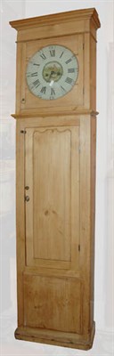 Lot 242 - English Provincial Pine Long Case Clock Height...