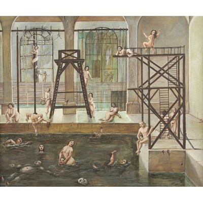 Lot 4 - Stanislas Lepri Italian, 1905-1980 La Piscine,...