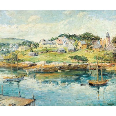 Lot 189 - Max Kuehne American, 1880-1968 Rockport Harbor,...
