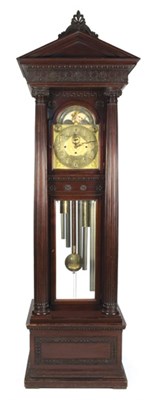 Lot 4567 - Neoclassical Style Carved Mahogany Tall Case...