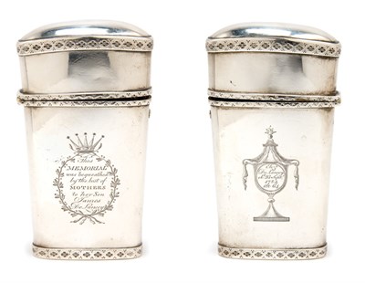 Lot 2251 - Silver Presentation Necessaire Dated 1784...