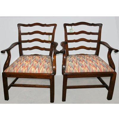 Lot 235 - Set of Eight Provincial George III Mahogany...