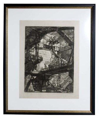 Lot 103 - Giovanni Battista Piranesi CARCERI: TITLE PAGE...