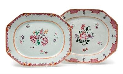 Lot 2136 - Two Chinese Export Famille Rose Porcelain...
