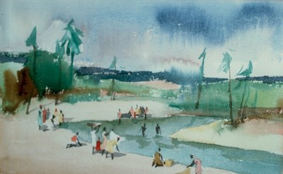 Lot 78 - Paul Starrett Sample American, 1896-1974 River...
