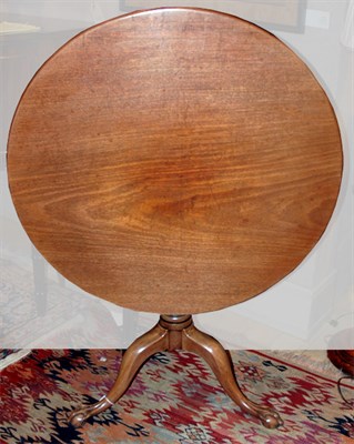 Lot 3412 - George III Style Fruitwood Tilt-Top Tea Table...