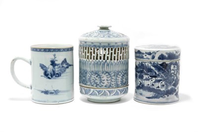 Lot 2152 - Group of Ten Chinese Export Blue and White...