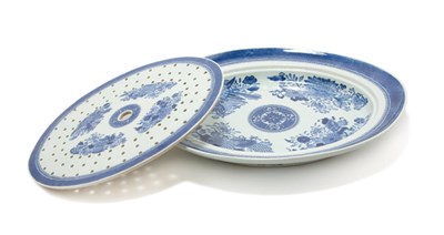 Lot 2325 - Chinese Export Blue Fitzhugh Porcelain Oval...