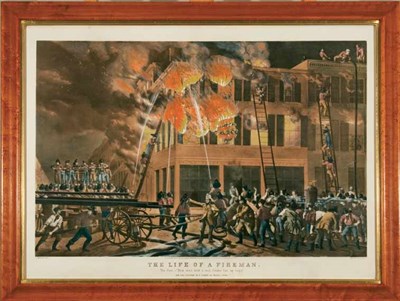 Lot 2092 - N. Currier, publisher THE LIFE OF A FIREMAN:...