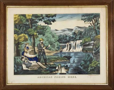 Lot 2091 - Charles Hart AMERICAN FISHING SCENE...