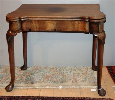 Lot 3451 - George III Leather Inset Mahogany Fold-Over...