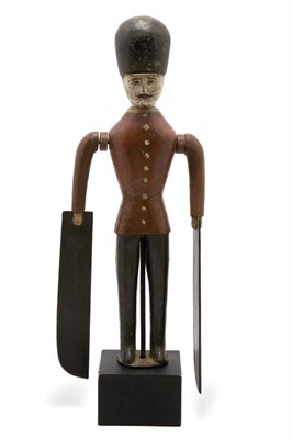 Lot 2235 - Carved and Painted Wood Whirligig Figure of a...