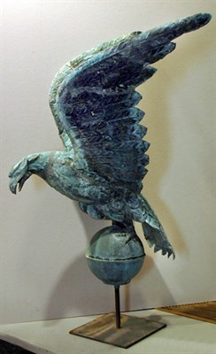 Lot 2285 - Copper Eagle Weathervane The eagle perched on...