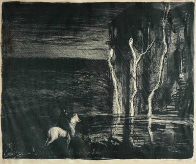 Lot 85 - Albert Sterner [FIGURE IN LANDSCAPE]...