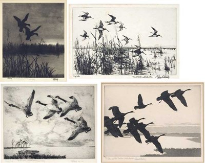 Lot 42 - Richard Bishop BOG SPRITES; CANADA GEESE;...