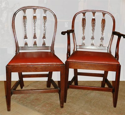 Lot 281 - Set of Six George III Style Mahogany Dining...