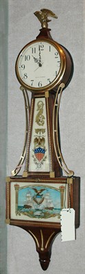Lot 1455 - Seth Thomas Banjo Clock Electrified. Height 38...
